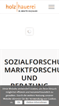 Mobile Screenshot of holzhauerei.de